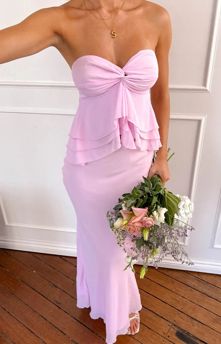Myrna Maxi Skirt | Pink