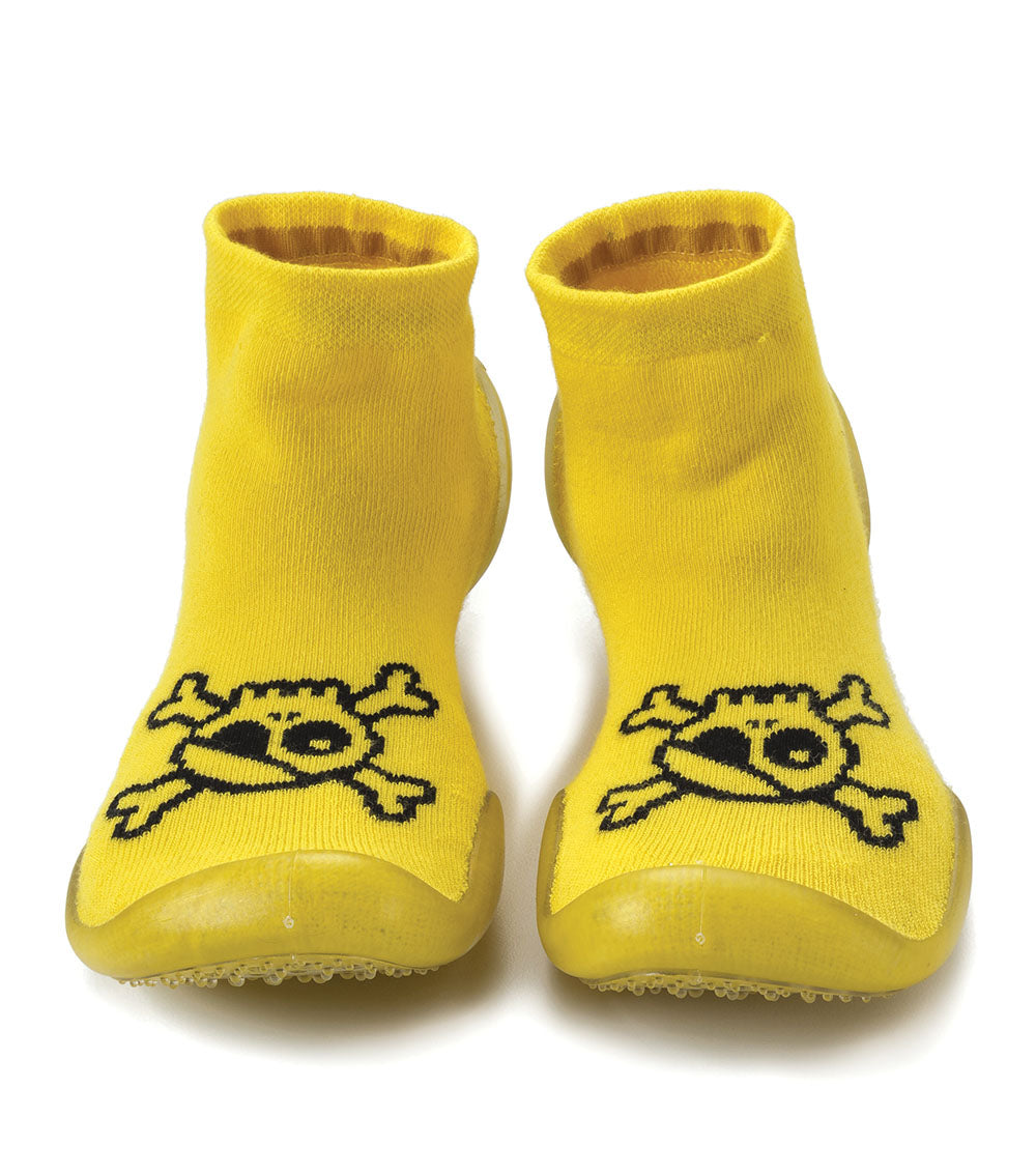 Kid | Collegien New Skull Slippers | Dusty Yellow