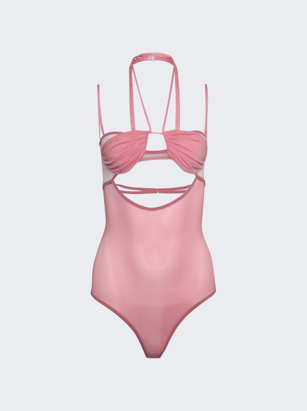 Women | Nensi Dojaka | Draped Double Bra Bodysuit | Blossom Pink