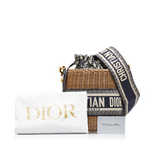 Dior | Pre-Owned Oblique Wicker Bucket Bag | Brown