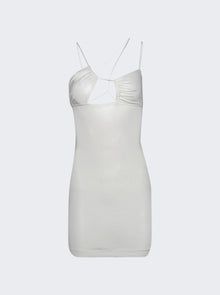 Women | Nensi Dojaka | Asymmetric Bra Dress | Glossy White
