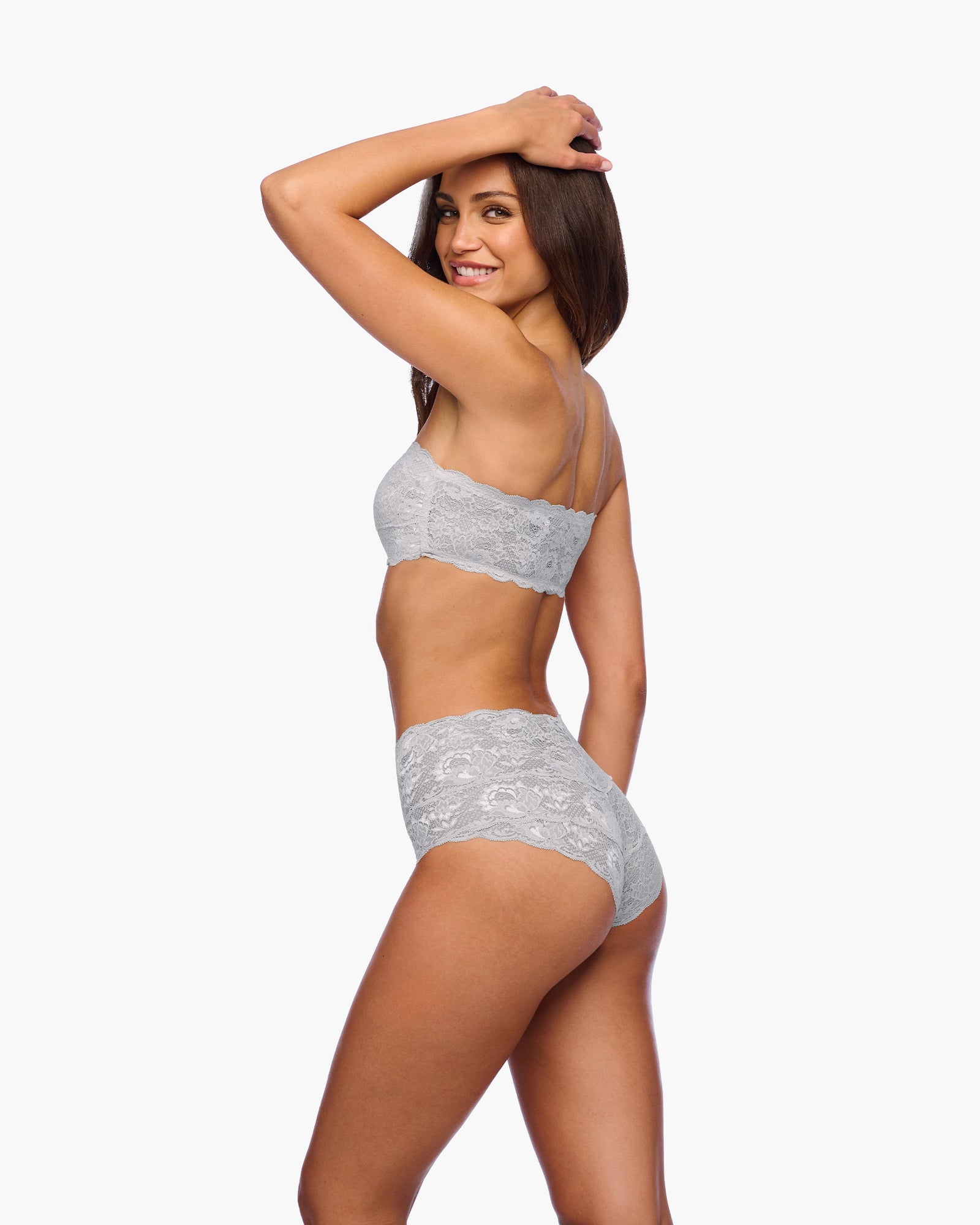 Gray Bikini - Never Say Never High Waisted Bikini