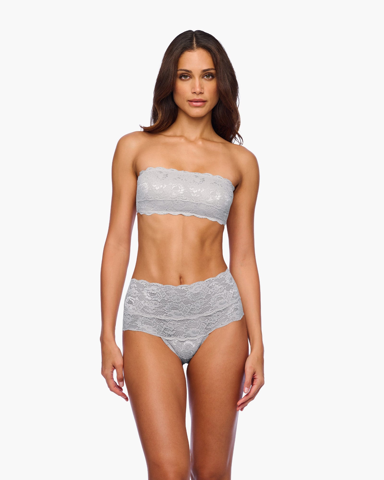 Gray Bikini - Never Say Never High Waisted Bikini