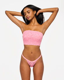 Pink Bralette - Never Say Never Curvy Flirtie Bandeau Bra