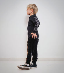 Kid | Velvet Baggy Pants | Black