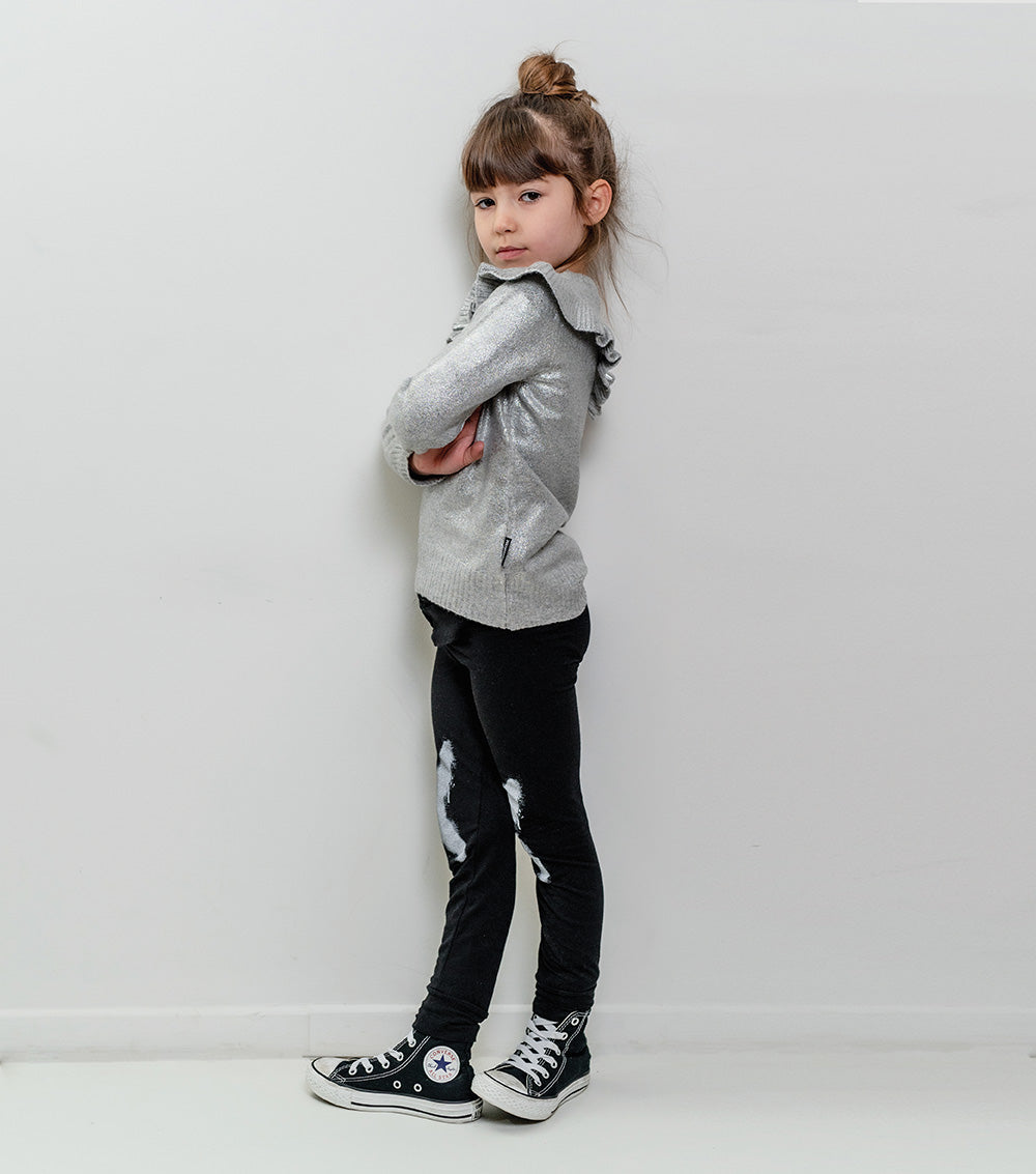 Kid | Festive Knit Sweater | Silver