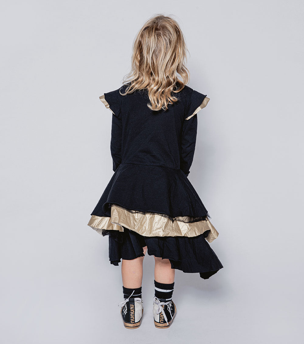 Kid | Bling Layered Dress | Black