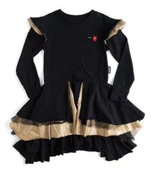 Kid | Bling Layered Dress | Black