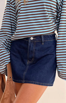 Penny Mini Skirt | Dark Denim