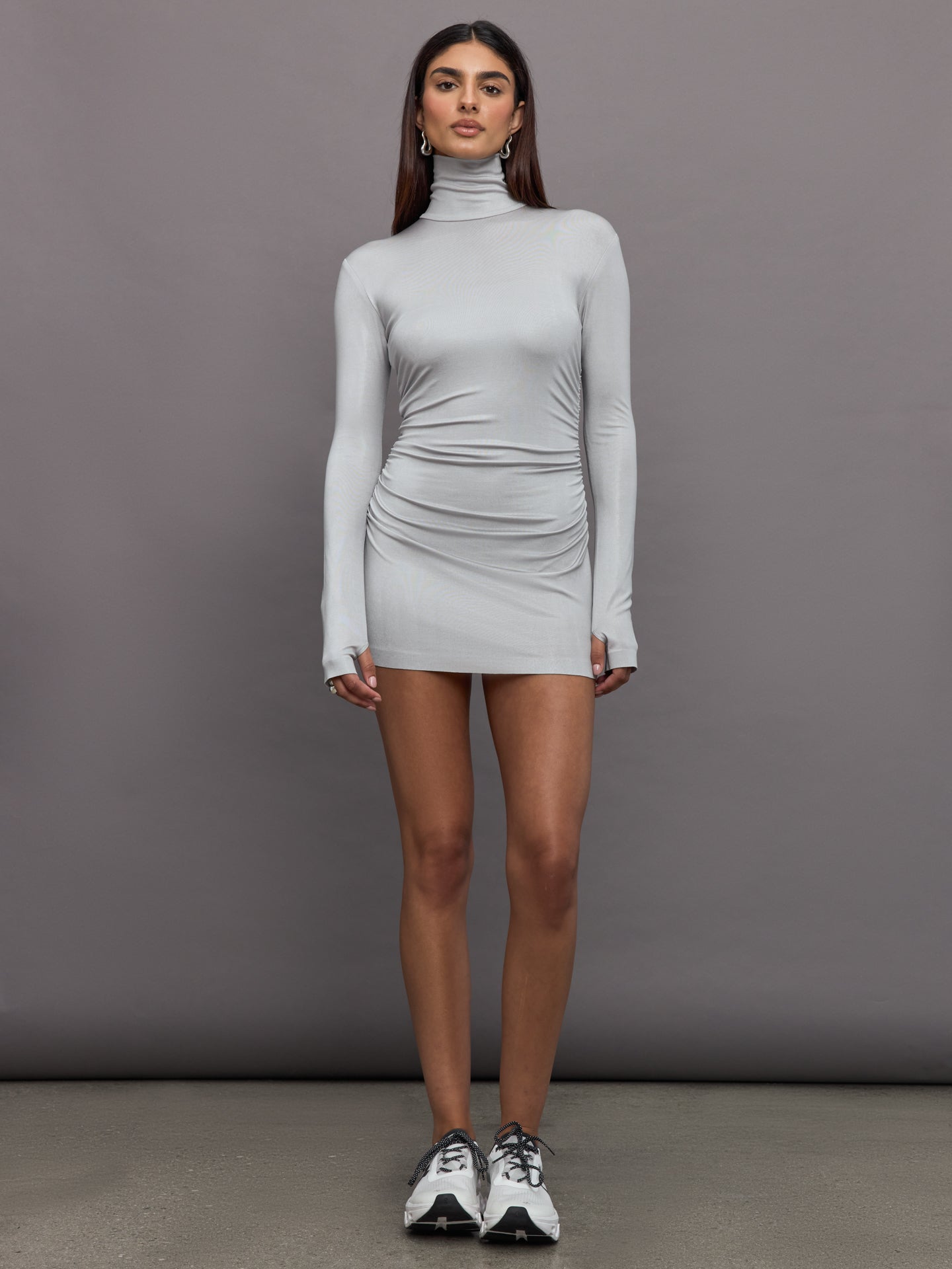 Long Sleeve Turtleneck Pickleball Dress | Dove