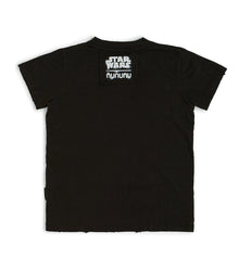 Kid | Embroidered Chewbacca T-Shirt | Black