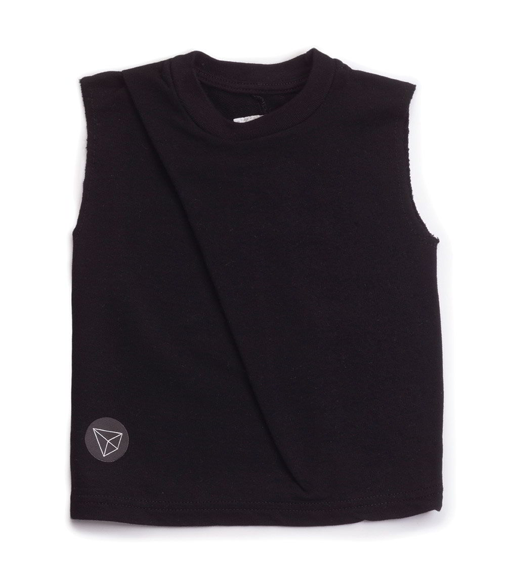 Kid | Front Fold Shirt | Black
