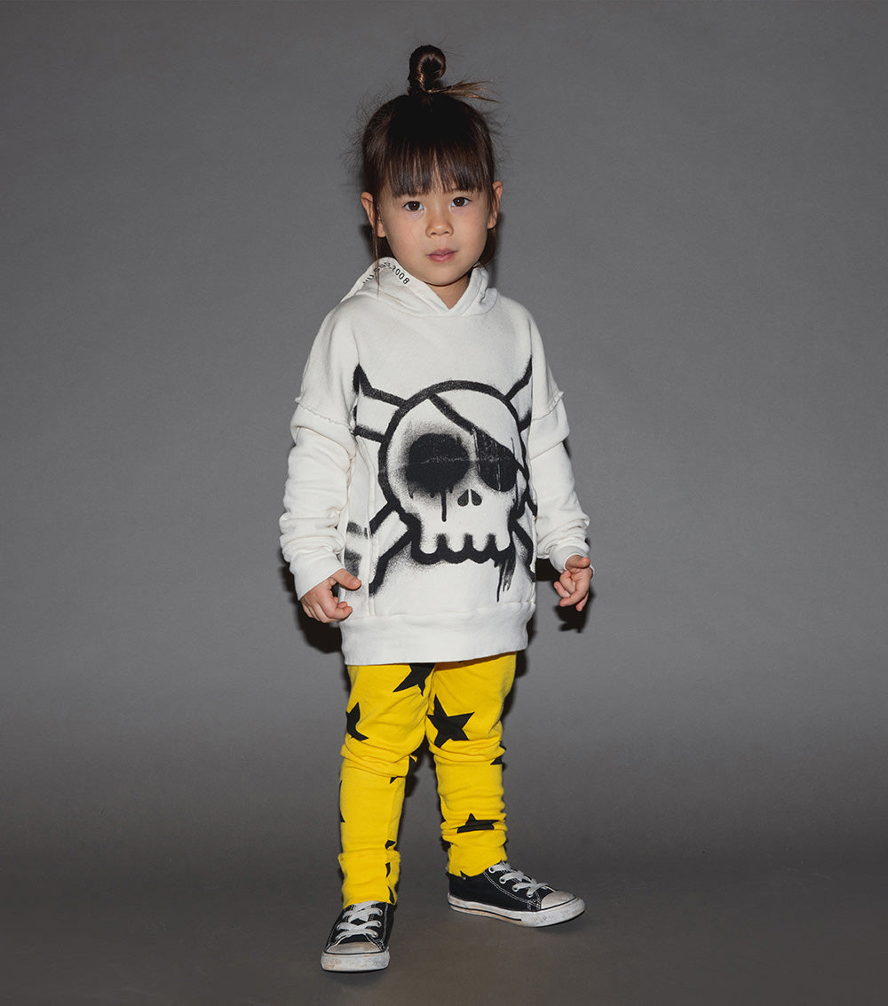 Kid | Star Leggings | Lava Yellow