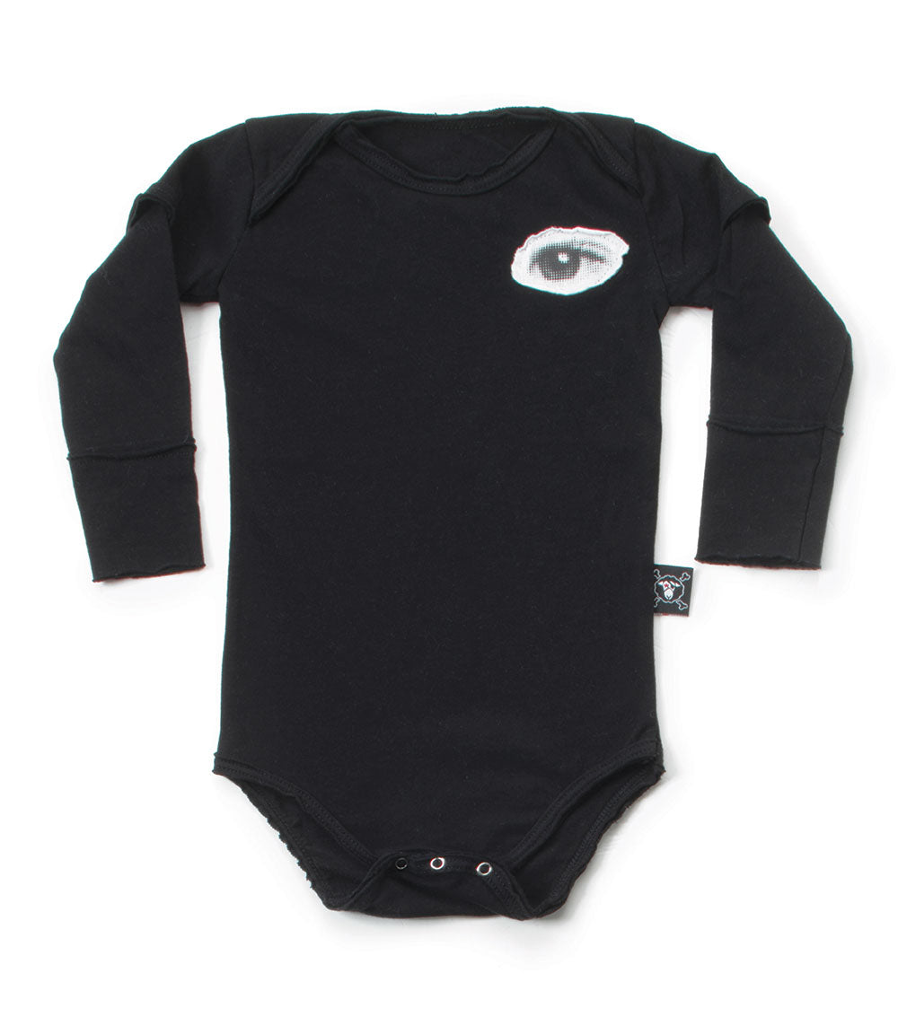 Kid | Tiny Eye Patch Onesie | Black