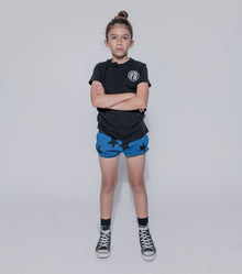 Kid | Star Yoga Shorts | Black