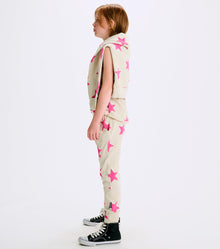 Unisex | Light Star Baggy Pants | Smokey Natural x Hot Pink