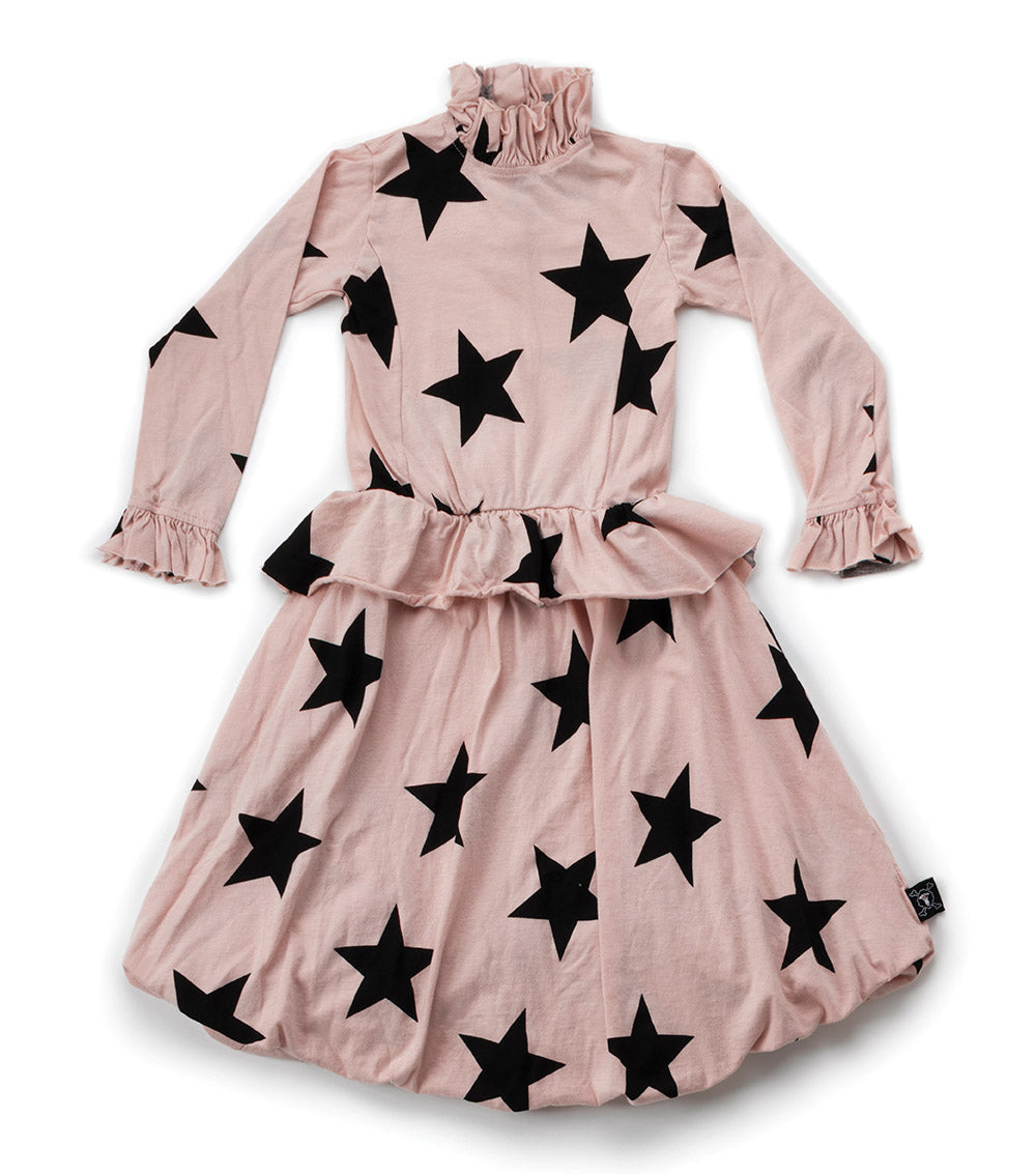 Kid | Victorian Star Balloon Dress | Powder Pink