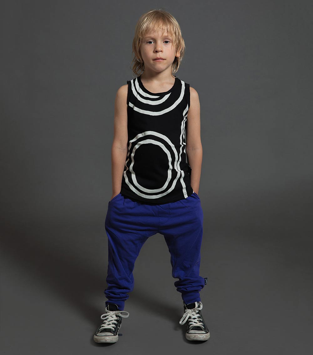 Kid | Circle Tank Top | Black