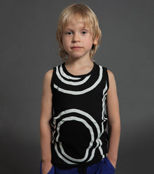Kid | Circle Tank Top | Black
