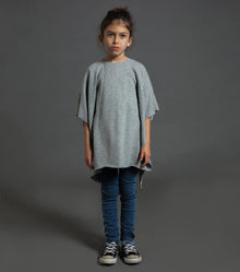 Kid | Silver Star Poncho | Heather Grey