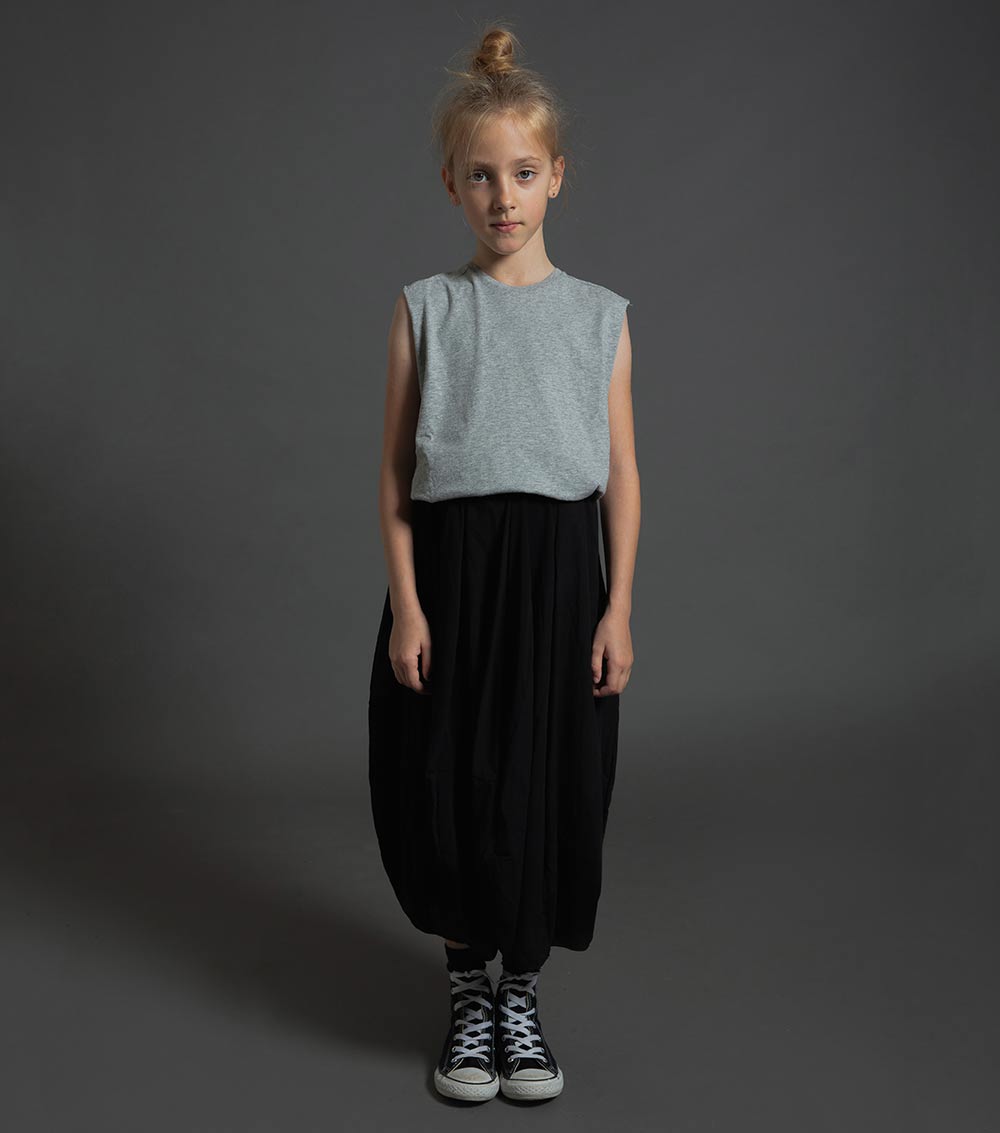 Kid | Feather Skirt | Black