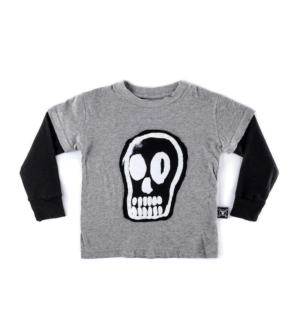 Kid | Dizzy Skull Shirt | Heather Grey