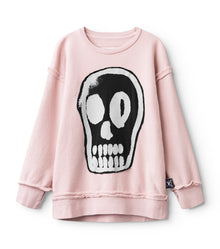Kid | Dizzy Skull Sweatshirt | Powder Pink