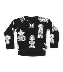 Kid | Tribal Dancers Sweatshirt | Black