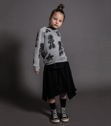 Kid | Tribal Dancers Sweatshirt | Heather Grey