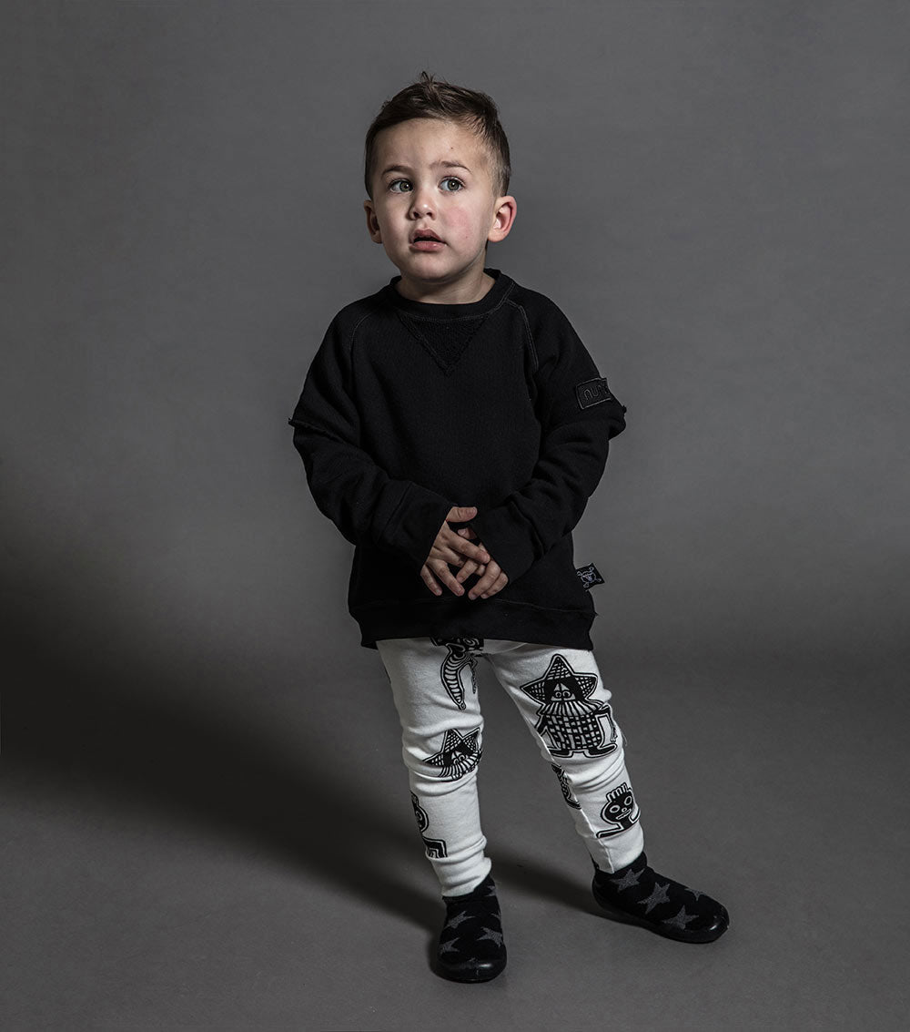 Kid | Twofer Sweatshirt | Black