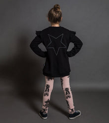 Kid | Embroidered Star Sweatshirt | Black
