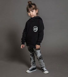 Kid | Water Skull Leggings | Heather Grey