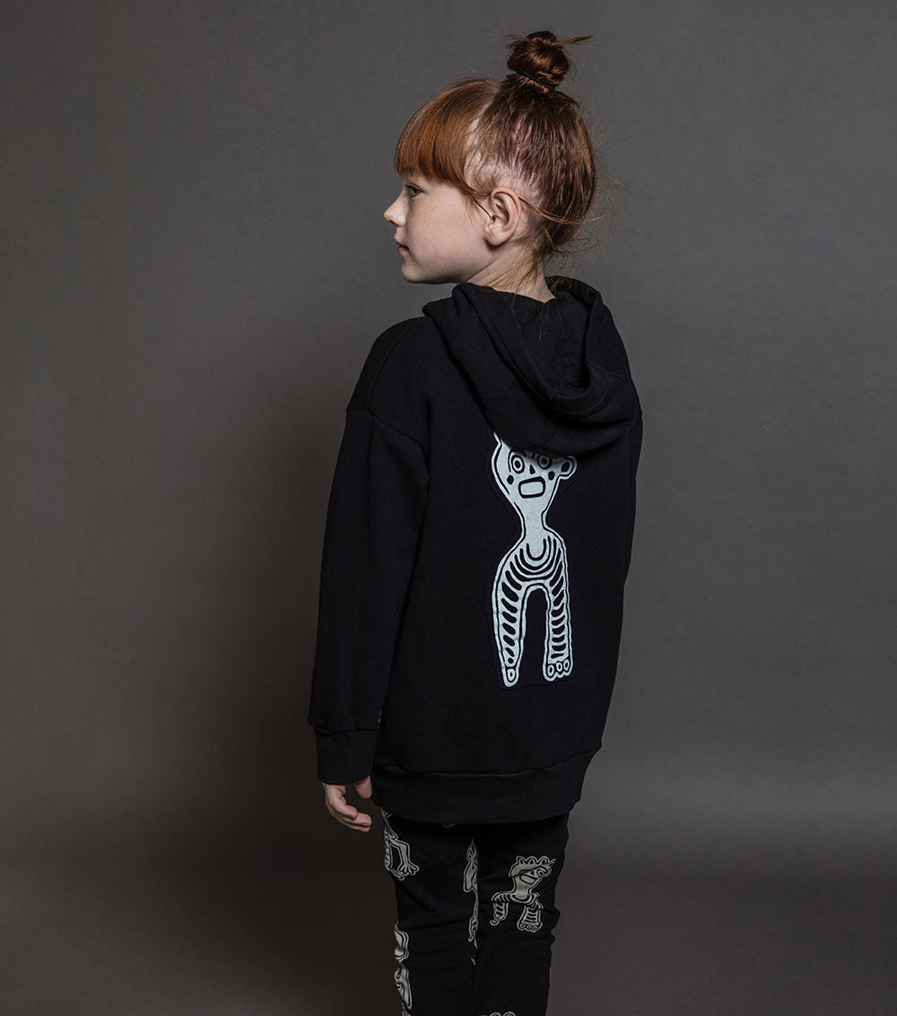 Kid | Tribal Dancer Hoodie | Black