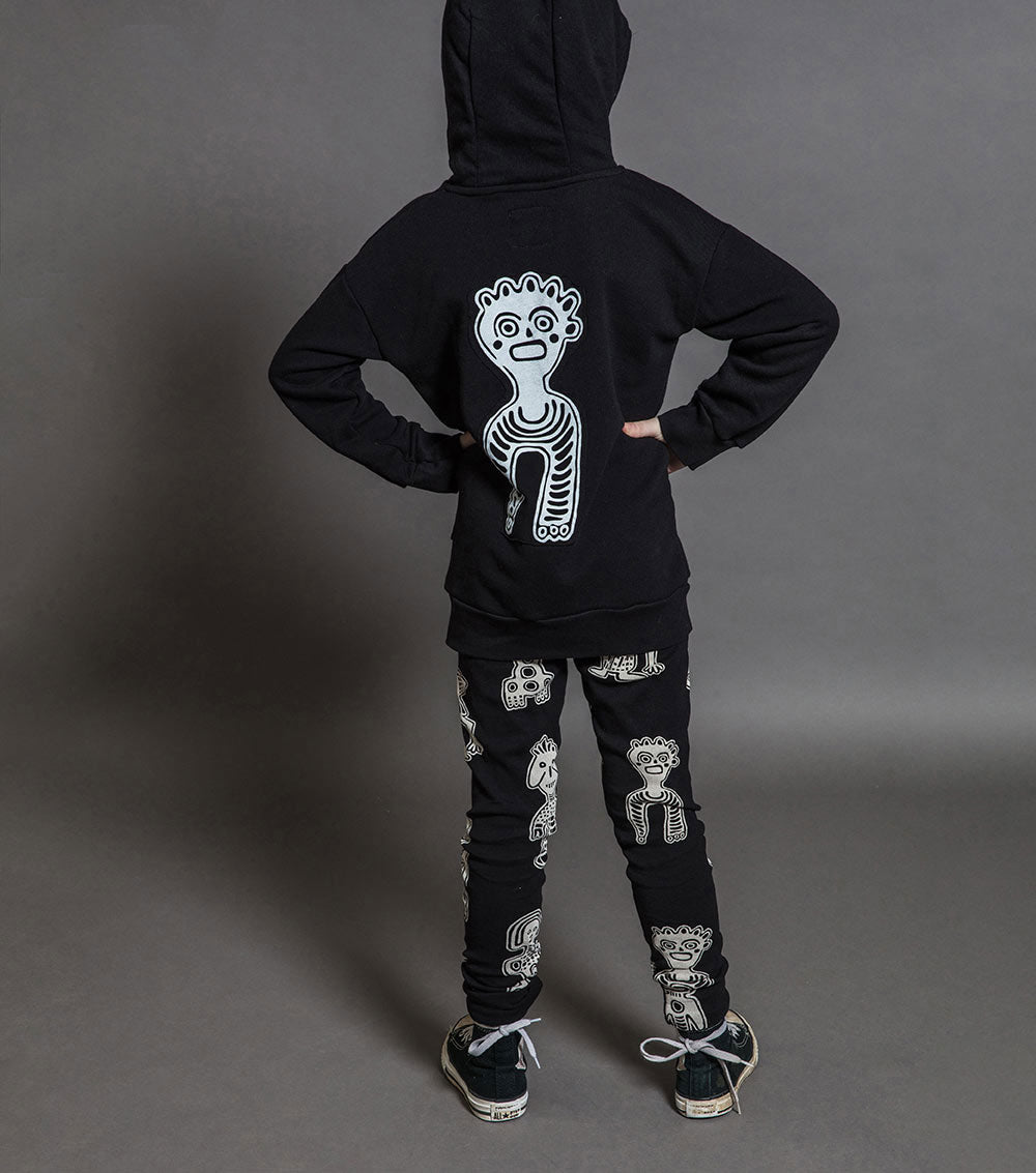 Kid | Tribal Dancer Hoodie | Black