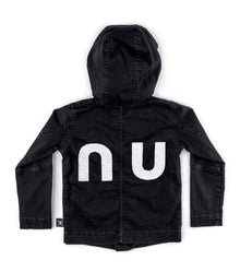 Kid | Hooded Biker Jacket | Dyed Black