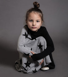 Kid | Half & Half Star 360 Dress | Black