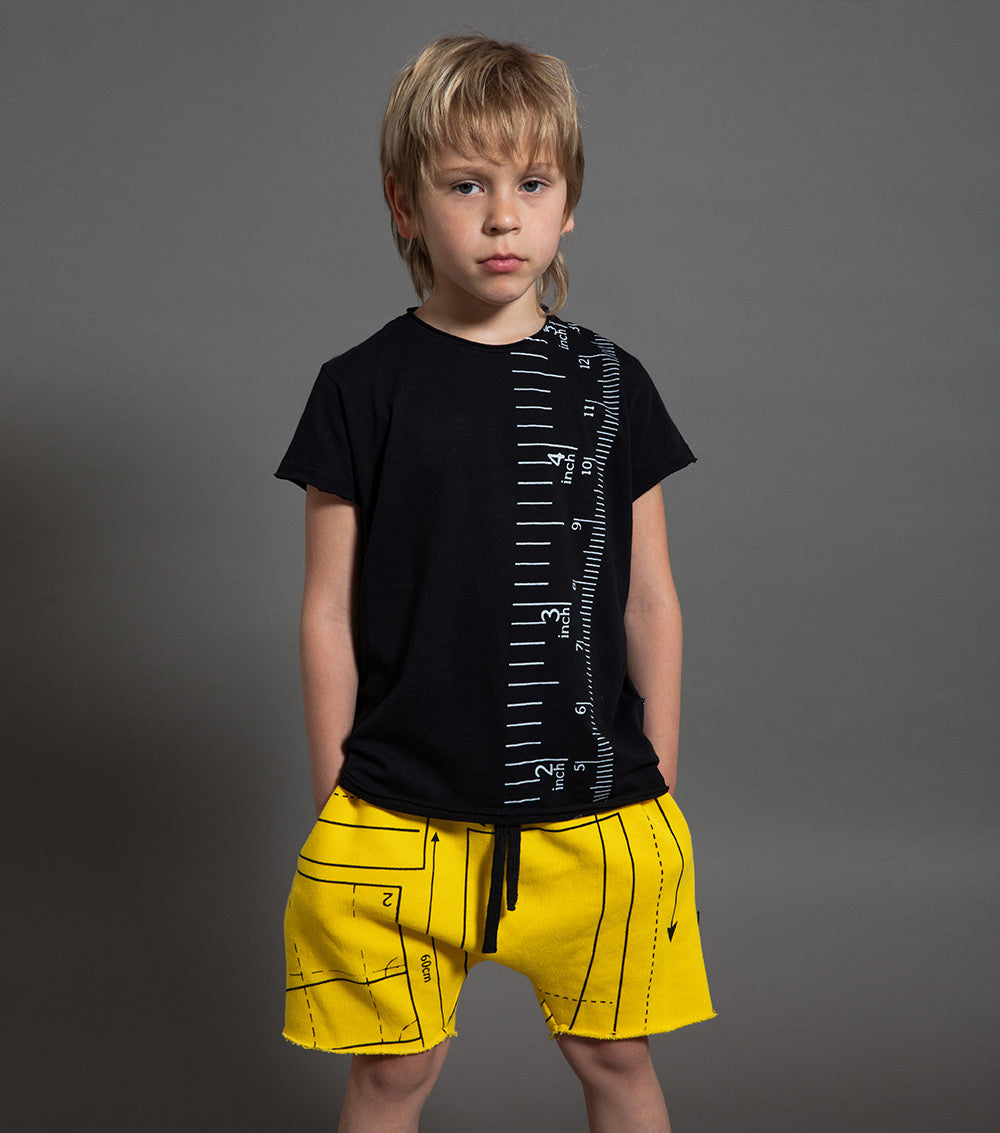 Kid | Sewing Pattern Sweatshorts | Heather Grey