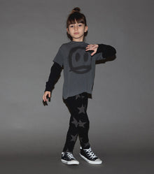 Kid | Sprayed Smile Shirt | Lava Yellow