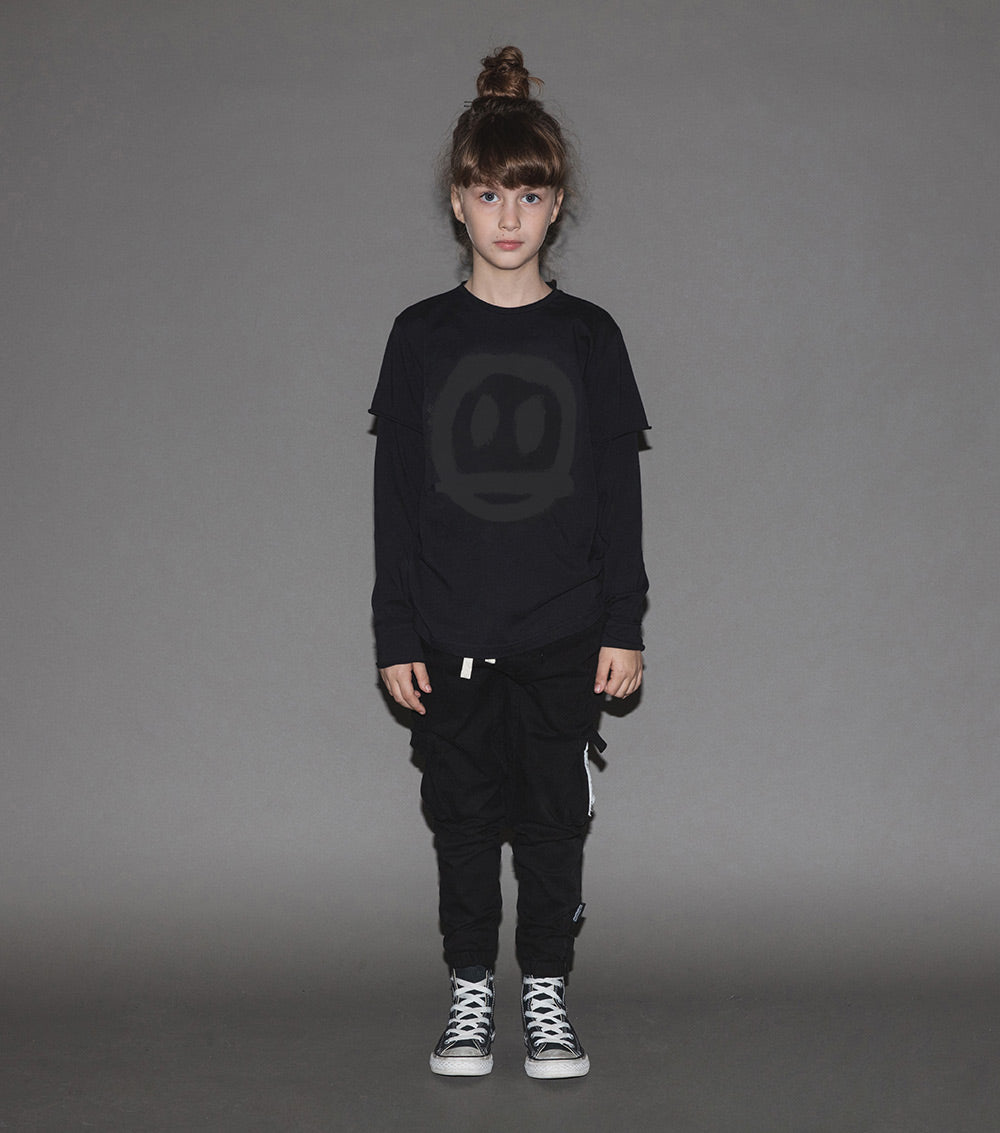 Kid | Sprayed Smile Shirt | Lava Yellow