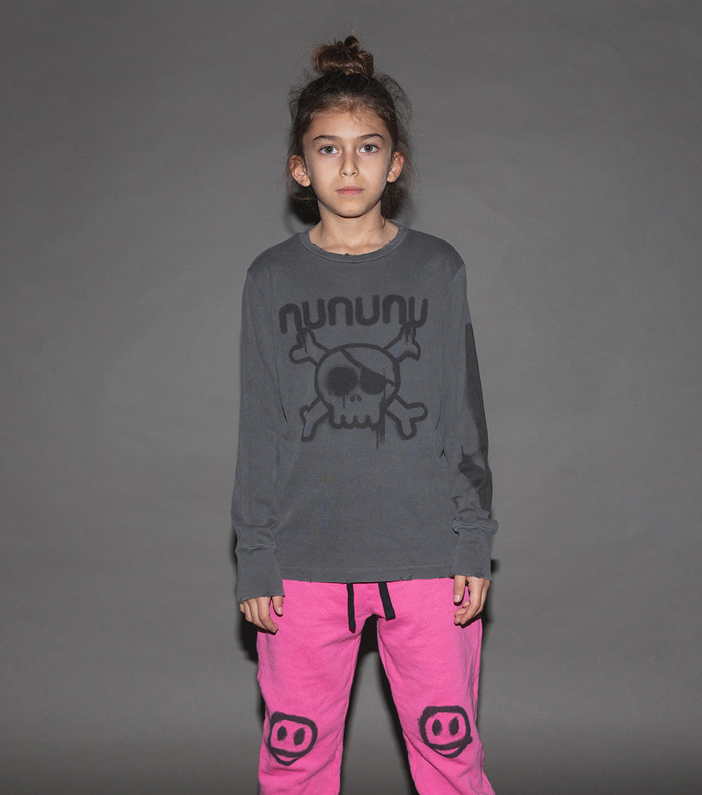 Kid | Sprayed Nununu Shirt | Vintage Grey