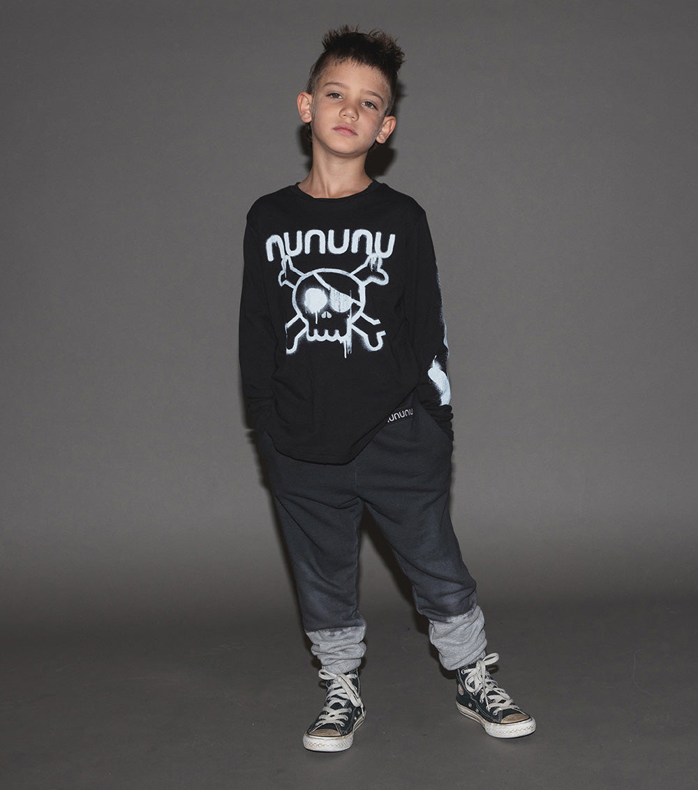 Kid | Sprayed Nununu Shirt | Black