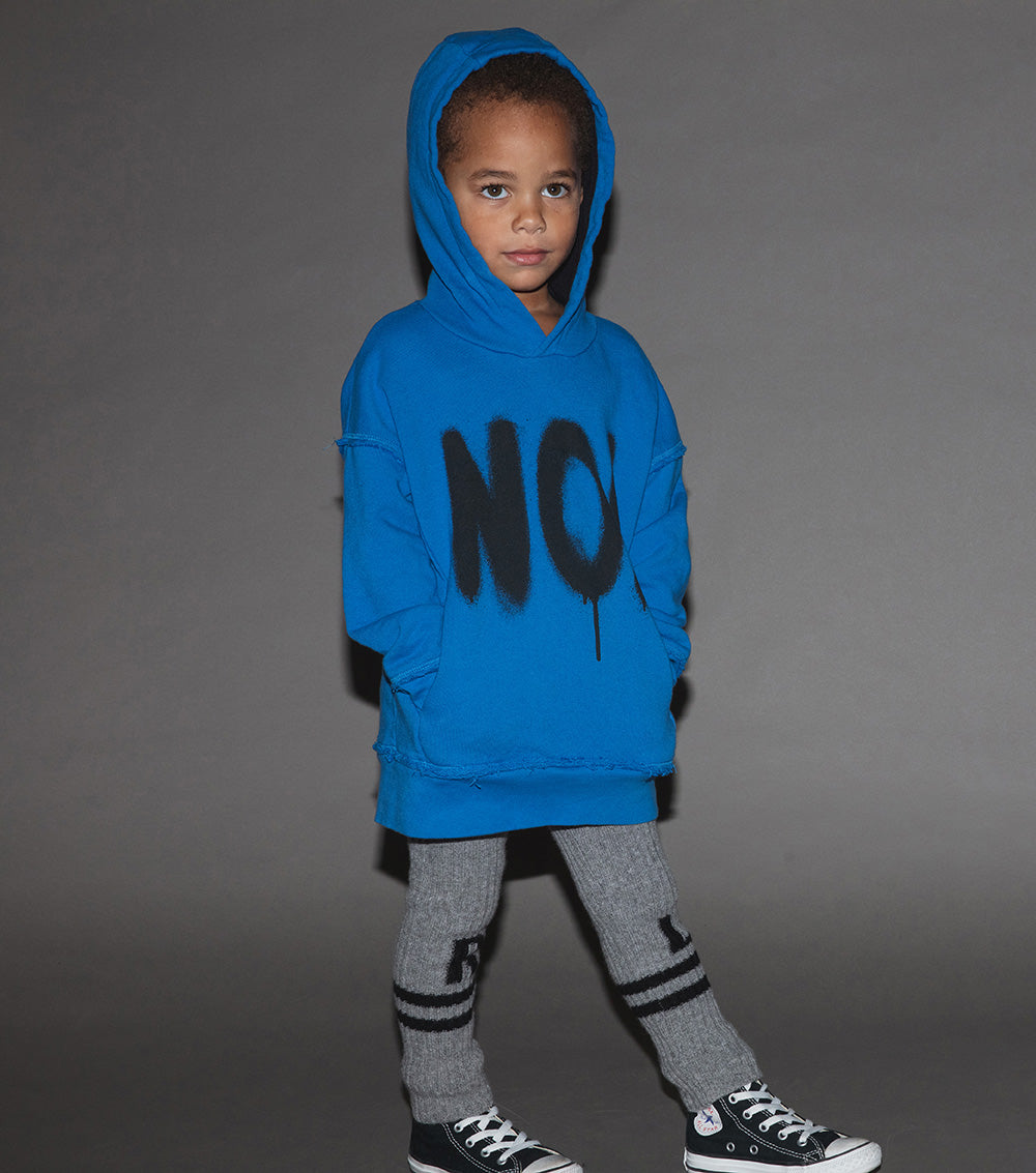 Kid | Low Stripe Knit Leggings | Black