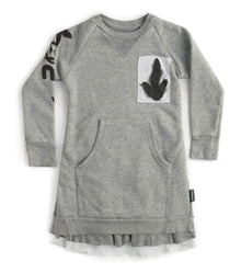 Kid | Total Elements Kangaroo Dress | Heather Grey