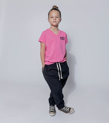 Kid | No! V Shirt | Lava Pink
