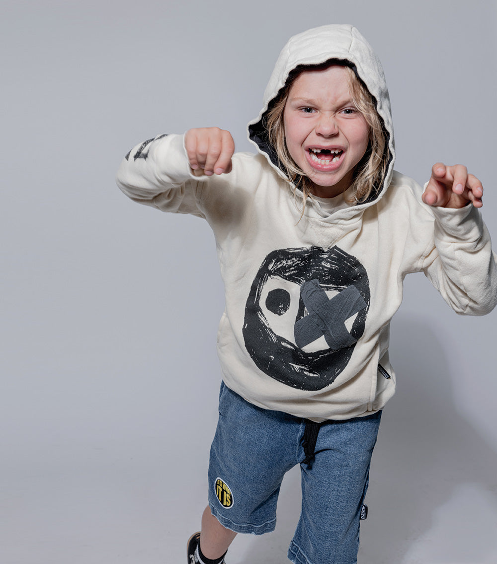 Kid | The Warrior Hoodie | Natural