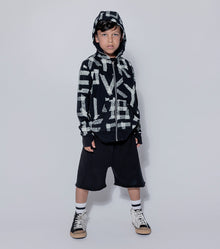 Kid | Masking Tape Light Zip Hoodie | Natural