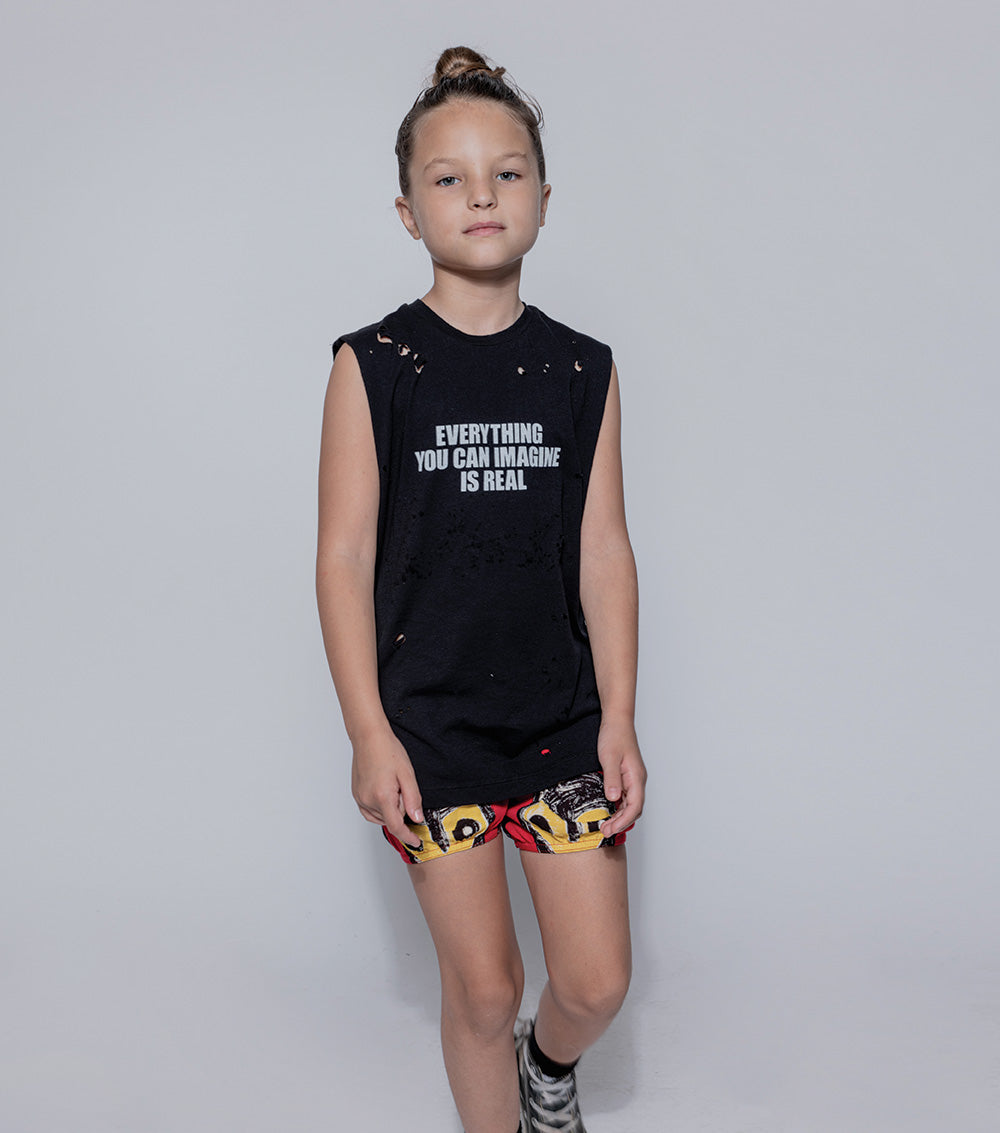 Kid | The Warriors Yoga Shorts | Red
