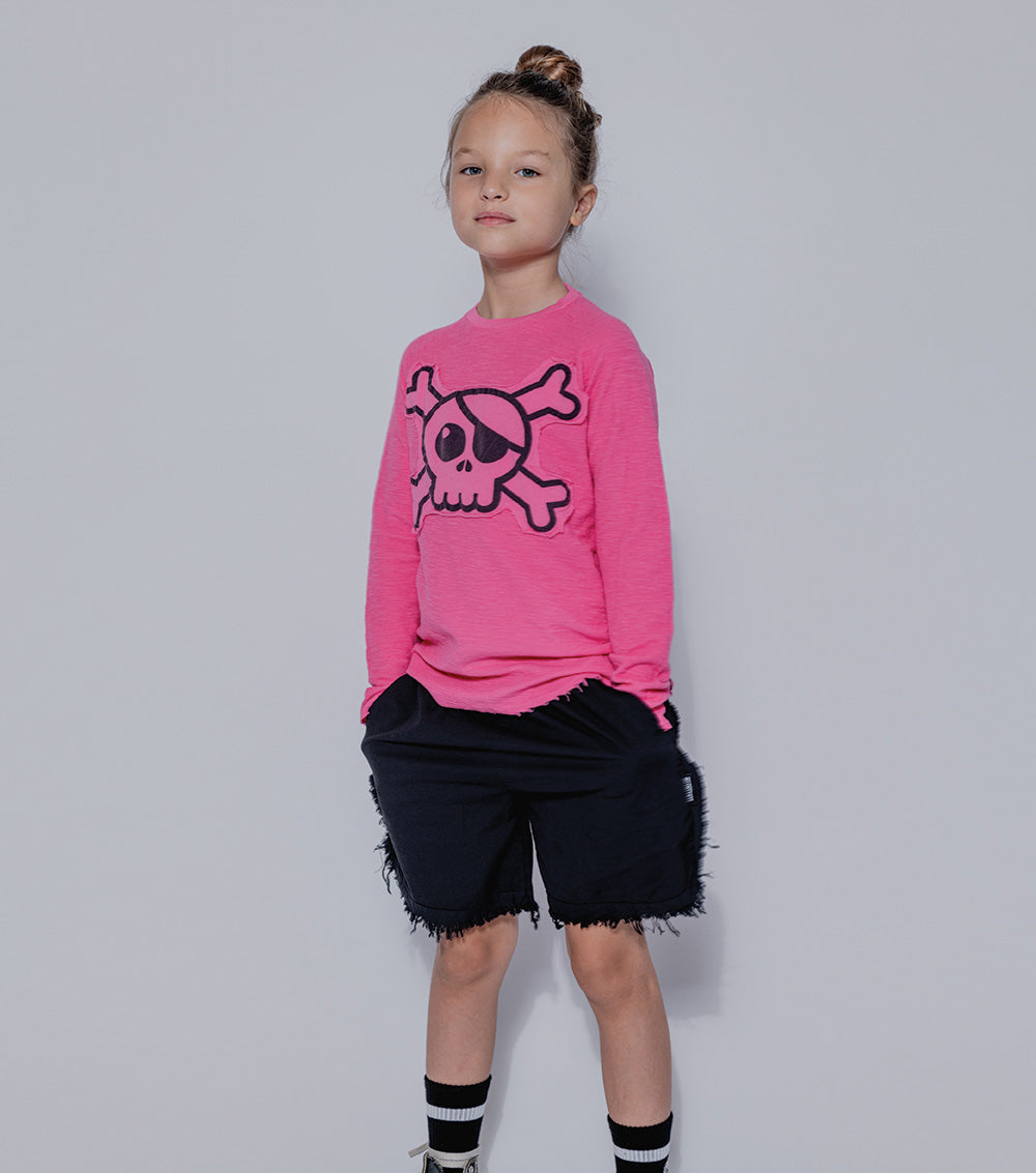 Kid | Airy Ruffled Shorts | Black