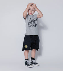Kid | Unbalanced Shorts | Black