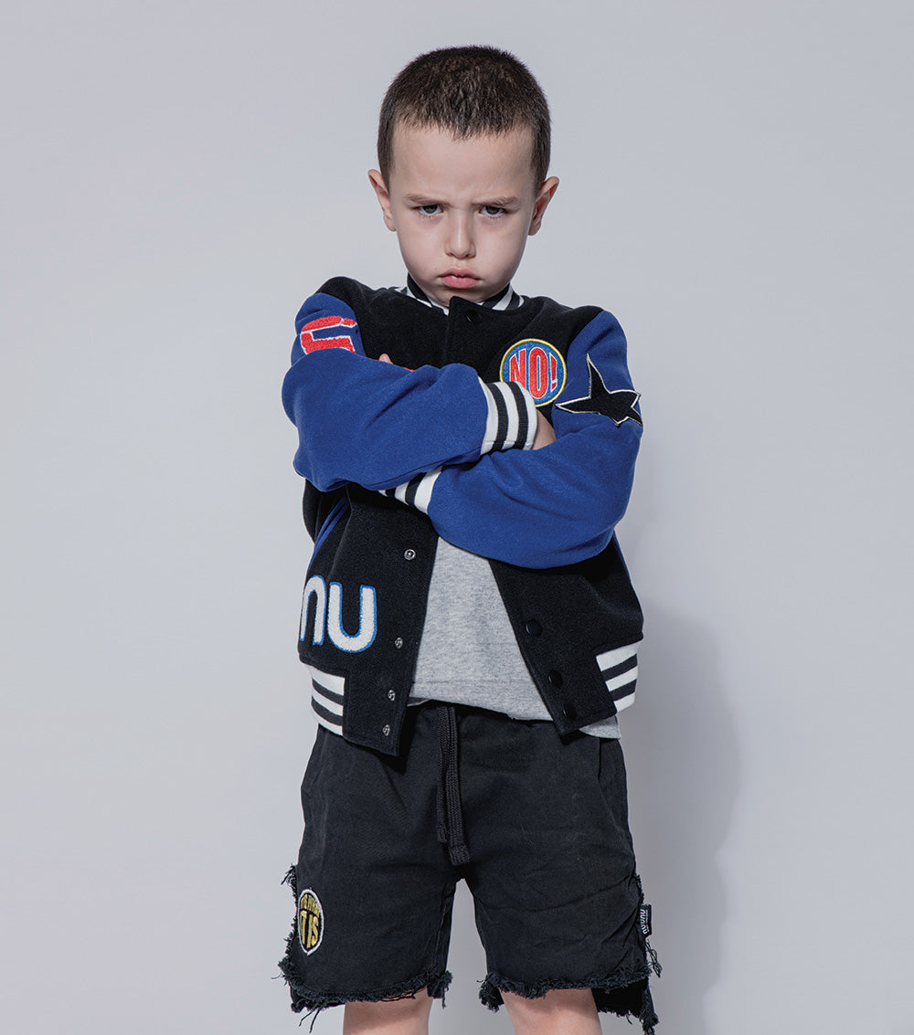 Kid | Unbalanced Shorts | Black